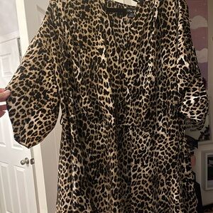 City Chic Leopard Print Blouse